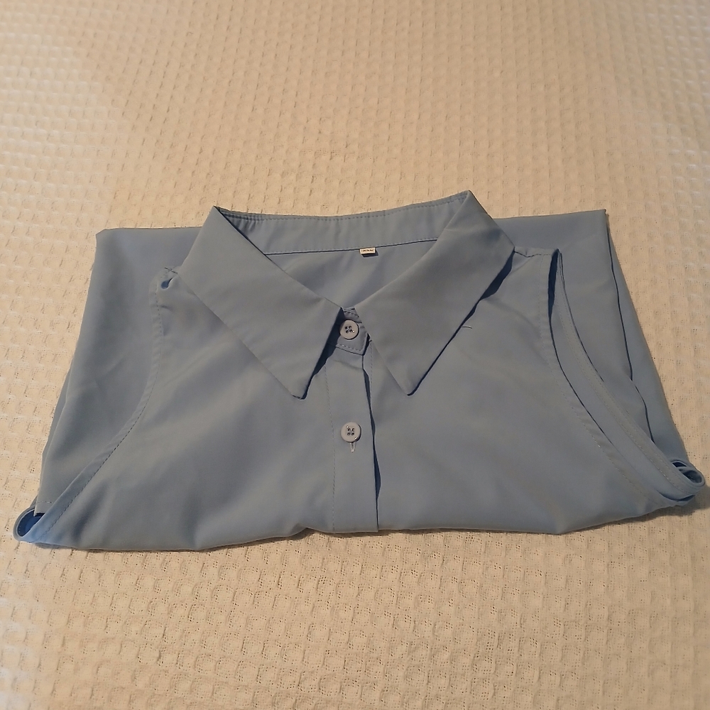 Light Blue XXL Button-Up Shirt NWOT